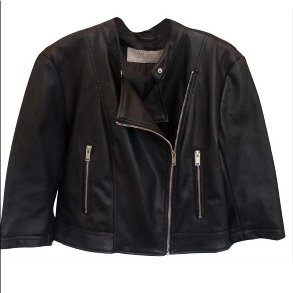 Zara Jackets & Blazers - Zara Faux Leather  Jacket L